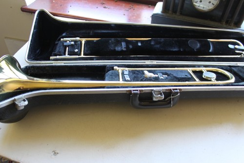 Tenor trombone with - trombone, case