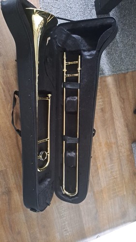 Trombone with case - with,